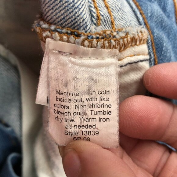 J. Crew Womens Jeans Size 4 City Fit Flare Frayed Hem Blue Denim Casual Y2K - Picture 12 of 16